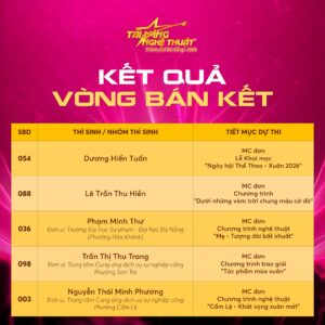 Hơn 40 tiết mục xuất sắc dự thi đêm chung kết Cuộc thi “Tài năng nghệ thuật TP. Đà Nẵng xuân Bính Ngọ – Năm 2026”