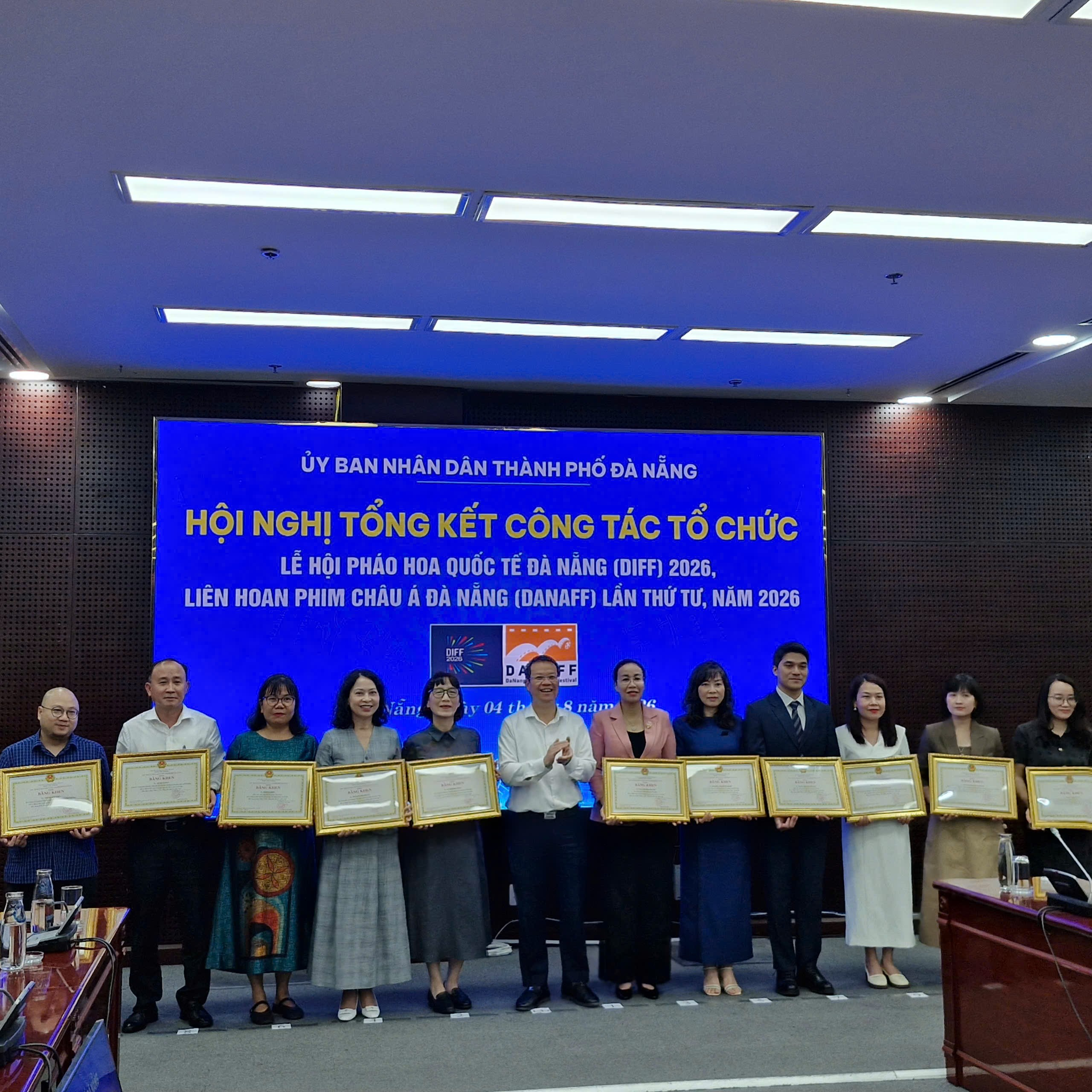 Hội nghị tổng kết công tác tổ chức Lễ hội Pháo hoa Quốc tế Đà Nẵng (DIFF) 2026 và Liên hoan phim Châu Á Đà Nẵng (DANAFF) lần thứ IV, năm 2026.